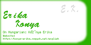 erika konya business card